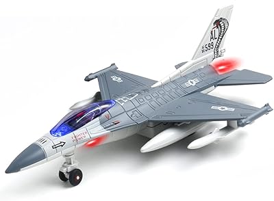 F16 fighter airplane toy - 1 bunch of jet jet toy with light and sound, plane toys molded under children's pressure, plane model, collection of gifts of gifts.. Shop with purpose and save with DIAYTAR NIGERIA's extensive platform and nationwide delivery service.