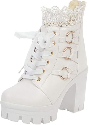 Laces with high heeled heeled women, thick thick heel shoes, non -slip festive shoes.. DIAYTAR NIGERIA revolutionizes online shopping with competitive prices and reliable 5-8 day delivery.