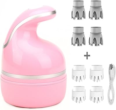 Electric Masseur of the scalp with 8 massage heads with rechargeable portable pen, promotes hair growth and relaxes stress (pink).. From checkout to your doorstep in less than a week — DIAYTAR Nigeria.
