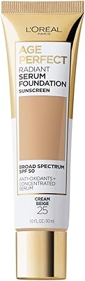 L'Oréal Paris Age Perfect Radiant Serum Foundation with SPF 50, BEIGE CROSS, 1 OCE.. DIAYTAR NIGERIA revolutionizes online shopping with competitive prices and reliable 5-8 day delivery.