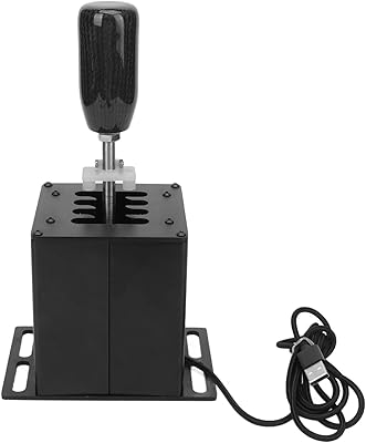 USB racing simulator gear lever with carbon fiber handle for steering wheel G29 G27 G25 G920 T300RS GT, realistic driving experience speed controller 7+R.. DIAYTAR NIGERIA: Redefining e-commerce with affordable prices and reliable nationwide shipping.