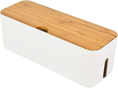 Yardui cable storage box, plug organizer to hide the multi -women and electric cords of television, computer and desktop, electric, white.. DIAYTAR NIGERIA: Nigeria's answer to affordable online shopping with reliable 5-8 day delivery guarantee.