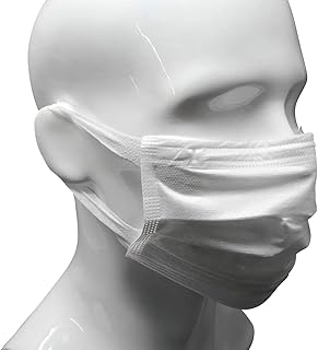 Ultra soft and comfortable 3 layer (white) (50 rooms/box) earring mask).. DIAYTAR NIGERIA: Your affordable marketplace with reliable 5-8 day shipping across Nigeria.