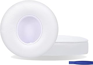 Hi flying replacement ear cushions for Supra-Auricular Wireless Beats Solo 2 and Solo 3, Soft Protein Leather Power pads, spare parts in antibray-shaped memory foam (white).. Transform your shopping experience with DIAYTAR NIGERIA's vast product selection delivered at unbeatable prices.