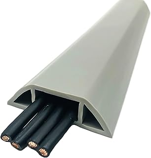 6 -foot earth cover preventing the risks of trip, perfect for the office, the house, the workshop, the warehouse, the concert, 1.82 m (l) - bore of the cable 50 mm (l) x 14 mm (h) (6 feet, gray).. DIAYTAR NIGERIA: Where every click leads to affordable purchases delivered promptly to your door.