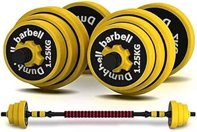 Ultimax - Set of 2 in 1 adjustable dumbbells of superior quality, set of dumbbells with lifting connection bar, non -slip handle.. DIAYTAR NIGERIA: Where shopping is affordable, selection is vast, and delivery is always reliable.