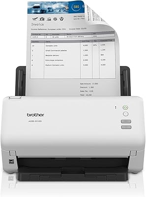 Brother ads 3100 high-speed office scanner, scanner of USB3.0, white, white, white documents... DIAYTAR NIGERIA: Making online shopping accessible with affordable prices and nationwide delivery service.