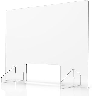Protection against office sneezing - Protective plastic barrier Plexiglas for desk - Plexiglass desktop protector - Transparent acrylic facial screens for protection against germs.. DIAYTAR NIGERIA transforms wishes into deliveries with our affordable and reliable e-commerce platform.