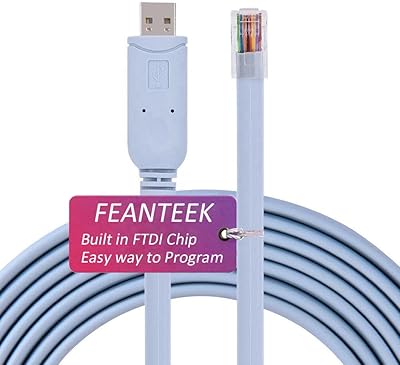 USB Fanteek console cable to RJ45 for Cisco switching with chip.. DIAYTAR NIGERIA promises affordability and variety with every purchase, delivered in 5-8 days.