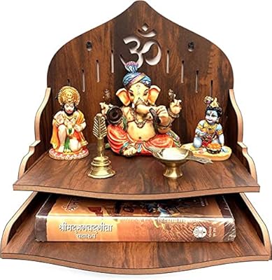 Wooden Puja Temple Puja / Wooden / Puja Madir temple for the house and the office / temple for festivals, gift goal (29 x 29 x 10.5 inches brown).. Every order, every item — DIAYTAR Nigeria delivers fast and reliably.