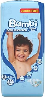 Sanita Bambi Baby Coups Jumbo Pack Size 5, Extra Large, 12-22 kg, 54 layers.. Don’t wait weeks for international shipping. DIAYTAR Nigeria offers local delivery within 5 to 8 days, so you get your items when you actually need them.