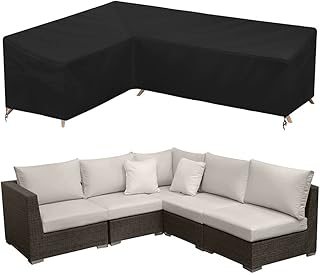 Patio sofa cover in the shape of a waterproof sectional cover furniture.. Your digital shopping ally, DIAYTAR NIGERIA offers extensive selection with budget-friendly delivery.