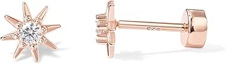 Ear pellet with flat 14 -carat flat back, gold plated, cubic zirconia.. Shop easy, pay less, get it fast — with DIAYTAR Nigeria.