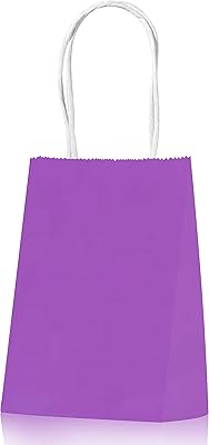 Purple paper bags with handles 15 x 11 6 cm.. Experience the future of online shopping with DIAYTAR NIGERIA's extensive product range and competitive pricing.