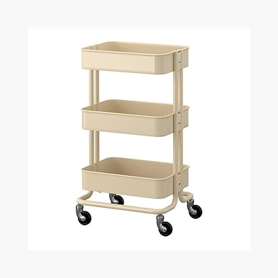 Ruskeg Home, beige kitchen storage trolley.. One platform, all your needs — DIAYTAR Nigeria delivers quickly.