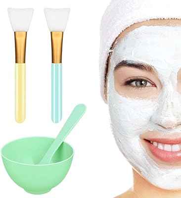 Set of Bols Mixers for Facial Mask, Castwave facial mask maste brush and bowl with brush, DIY facial mask bowl, spatula spatula and flexible quality silicone brush.. DIAYTAR NIGERIA bridges the gap between desire and affordability with nationwide delivery in under 8 days.
