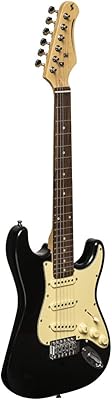 Electric guitar 6 strings Stag, right, black, (Ses-30 BK 3/4).. DIAYTAR NIGERIA: Where affordability meets variety in Nigeria's most comprehensive online marketplace.