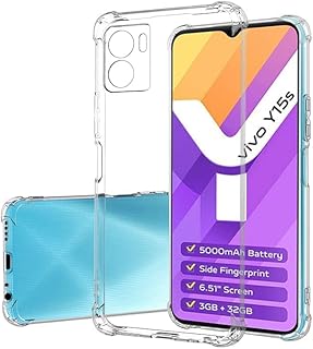 Flexible anti-scratch and anti-shocking silicone air cushion, transparent rear shell, bumper protective cover tilted for vivo y15s / vivo y15a.. Discover endless possibilities with DIAYTAR NIGERIA's comprehensive catalog and budget-friendly delivery.