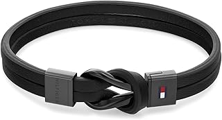 Braided leather bracelet with men's knot - 2790442, single size, leather, without precious stones.. Enjoy low prices, wide selections, and reliable delivery with DIAYTAR Nigeria.