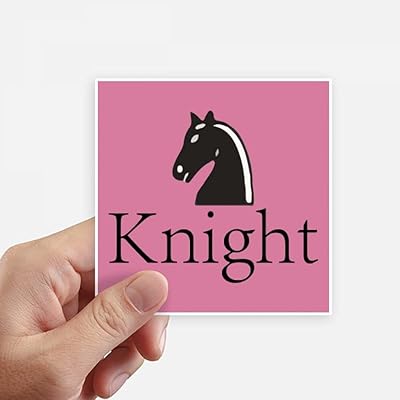 Knight Black Word Knight chess sticker, waterproof square sticker, car wallpaper.. DIAYTAR NIGERIA: Revolutionizing accessibility to quality products at budget-friendly prices across Nigeria.