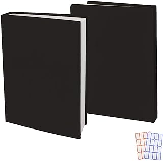 Set of 2 stretching books, Rigid school coverage covers of 7.5 "x 9.5", office supplies with free stickers (2, black package).. Buy better with DIAYTAR Nigeria — the ultimate e-commerce platform in Nigeria.