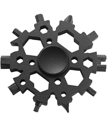 Snowflake 23 in 1, multi-purpose gifts for men and dads, durable and portable multifunctional snowflake with Fidget Spinner, game of screwdrivers/flat cruciform keys, keychain, decapaller (black).. Shop efficiently with DIAYTAR NIGERIA, offering thousands of products at unbeatable prices delivered promptly.