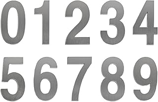 Floating house numbers 4 inch high stainless steel, garden address number, door and mailbox, 1 game 90 mm.. Make every purchase count with DIAYTAR Nigeria — shop smart, shop fast.