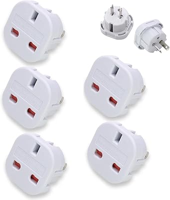 Liuan lot of 5 UK socket adapters to US 3-pin flat travel adapter to 2 pins Australia adapter USA travel from the United Kingdom is suitable in the United States Canada Australia Mexico Thailand and Plus.. DIAYTAR NIGERIA: Where affordability meets variety in Nigeria's most comprehensive online marketplace.