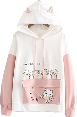 Kawaii sweater with assorted colors Ample Fine hooded sweater with Zubble Z Japanese ears (Color: Rose, Size: M).. Navigate through thousands of products at pocket-friendly prices with DIAYTAR NIGERIA's easy-to-use platform.