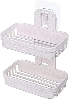 Wallboy rack, double layer bag with suction cup, double layer bag with shower drain, bathroom, bath, kitchen sink, without hole, removable.. Shop without compromise at DIAYTAR NIGERIA, where quality, affordability, and quick delivery coexist.