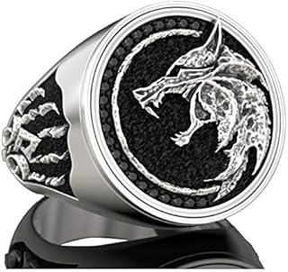 Wolf ring for men in stainless steel, viking magician, warrior, hunter, wolf head, gift for men.. Shop anytime, receive on time — only with DIAYTAR Nigeria.