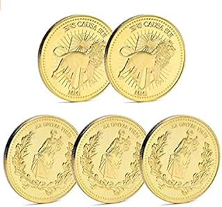 Department Mark Props Continental Hotel Commemorative Plated Plated Golds Set of 5.. Why shop anywhere else? DIAYTAR Nigeria has it all and delivers fast.