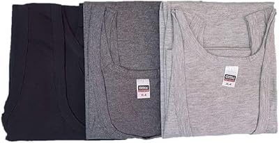 Multicolor underwear vest for men, set of 3 rooms, silver gray black.. Affordable luxury and fast service — only on DIAYTAR Nigeria.