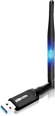 Yilong 1200m Double band 2.4 GHz/5 GHz Wireless WiFi WiFi Adapter with USB network card 3.0 Gigabit Wireless WiFi receiver.. DIAYTAR NIGERIA: Where every purchase is affordable and delivery is always within a week.