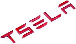 3D rear badge sticker with relief letters compatible with Tesla 3/s/x/y (suitable for red tesla).. DIAYTAR NIGERIA brings the market to your fingertips with affordable prices and swift delivery services.