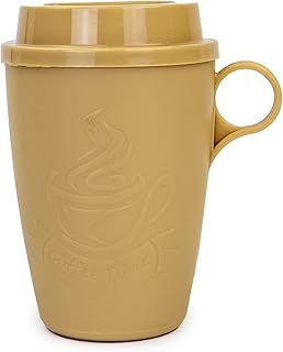 Zeif polypropylene coffee cup, 500 ml, brown.. DIAYTAR NIGERIA delivers happiness in 5-8 days with our affordable and diverse product range.