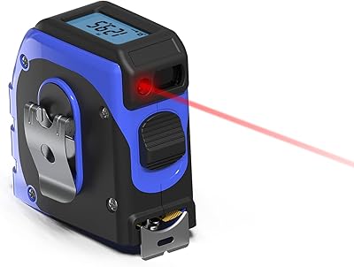 Digital ribbon meter Rechargeable laser kiss K4TM, 2 in 1 digital measurement ribbon with laser, 130 -foot laser meter and 16 -foot tape, digital screen with backlight, 3 memory functions.. Nigeria’s trusted store online — DIAYTAR Nigeria never disappoints.