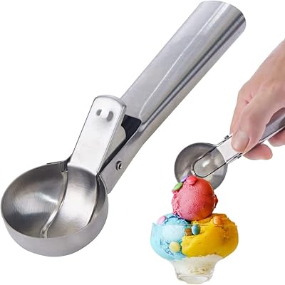 Ice ice shovel in higher quality stainless steel with trigger, go to the dishwasher, robust metal ice cream spoon with antifreeze handle, perfect for gelato.. No stress, just speed — DIAYTAR Nigeria ships in days.