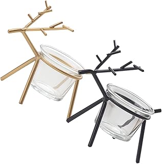 2 pieces glass Menarah metal photophore candle Dinner Festival candle Cabinet Dinner Creative candlestick candle Cage decorations decorations.. Experience the ease of modern shopping with DIAYTAR NIGERIA's diverse marketplace delivered promptly.