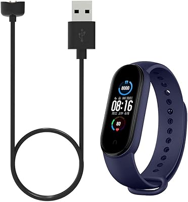 Margoun silicone watch bracelet for Xiaomi Mi Band 6 mi 5 with quick magnetic loading cable USB for Mi 6/5, 2 rooms, silicone.. DIAYTAR NIGERIA: Your trusted marketplace that combines variety, affordability and reliable shipping.