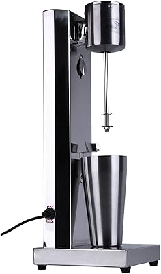 Electric milk mixer with 2 -speed stainless steel, mixer to mix milkshakes and milkshakes, mixer to prepare creamy milkshakes, protein shakes and cocktails.. Your complete shopping solution, DIAYTAR NIGERIA offers extensive choice with competitive prices and delivery.