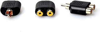 Akilin 3 pieces 2 RCA female to 1 male extension adapter in the shape of a y.. Shop confidently with Nigeria's most trusted e-commerce platform, offering swift and affordable delivery.