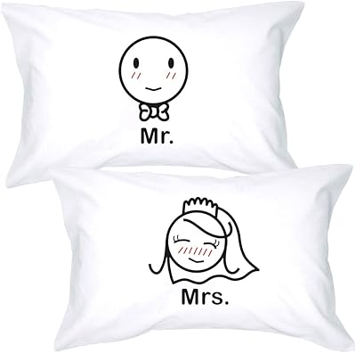 Boldloft pillowcase MR & MRS Couple for the newlyweds - Fiancal gifts for couples, wedding party, honeymoon, wedding gifts.. DIAYTAR NIGERIA brings retail convenience to your screen with affordable prices and dependable shipping.