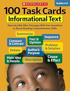 100 task sheets: informative text: reproducible mini-passages with key questions to improve written understanding skills.. Everything you need is on DIAYTAR Nigeria — just a click away.