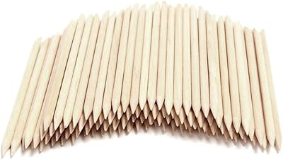 Onon 100pccs in orange wooden wooden sticks - Double -sided multifunctional cuticles dissolving clean nail polish - sharp point and 110 mm flat tip.. Shop with purpose and save with DIAYTAR NIGERIA's extensive platform and nationwide delivery service.
