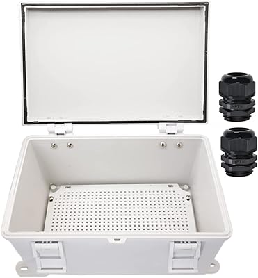 ABS plastic junction box Zolkit IP65 waterproof and dust, universal case for exterior projects with mounting plate and wall supports, gray 11.8 x 7.9 x 6.3 "(300 x 200 x 160 mm).. Fast, easy, and affordable — that’s shopping the DIAYTAR Nigeria way.