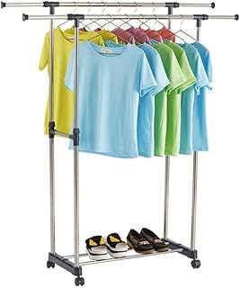 Fixzero fabric support with 2 poles telescopic hanger two poles.. Your trusted shopping companion, DIAYTAR NIGERIA delivers affordable solutions in just 5-8 days.