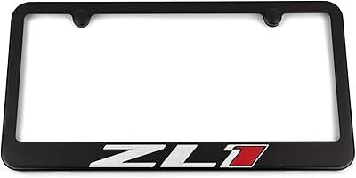 Chevrolet ZL1 black Camaro Vistian chevrolet license plaque cover with screws, zl1 Camaro stainless steel lids.. DIAYTAR NIGERIA: Where shopping dreams come true with budget-friendly prices and nationwide shipping.
