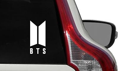 New vinyl bumper sticker with BTS logo for car, truck, windshield, window, iPad, tablet, macbook, laptop, house and more (white).. Your everyday shopping companion, DIAYTAR NIGERIA offers unbeatable value with nationwide delivery.