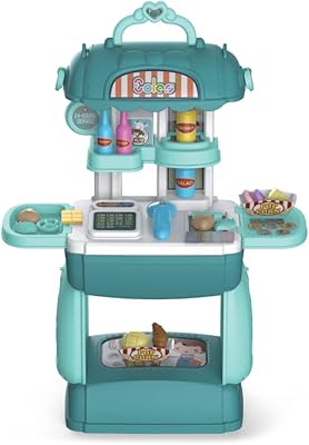 Role play set Little Story Play Shop/Supermarket (35 pieces) - Green, 3 in 1 mode.. Experience satisfaction guaranteed with DIAYTAR NIGERIA's comprehensive platform and quick delivery.